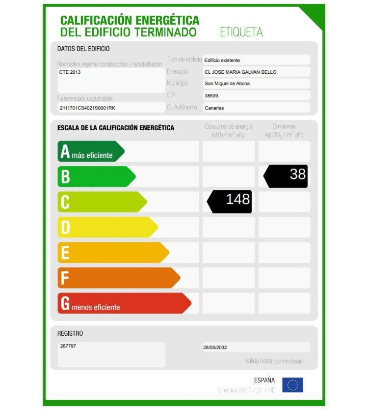 Bahia Principe Fantasia Tenerife ซานมิเกลเดียโบนา ภายนอก รูปภาพ Spanish energy label