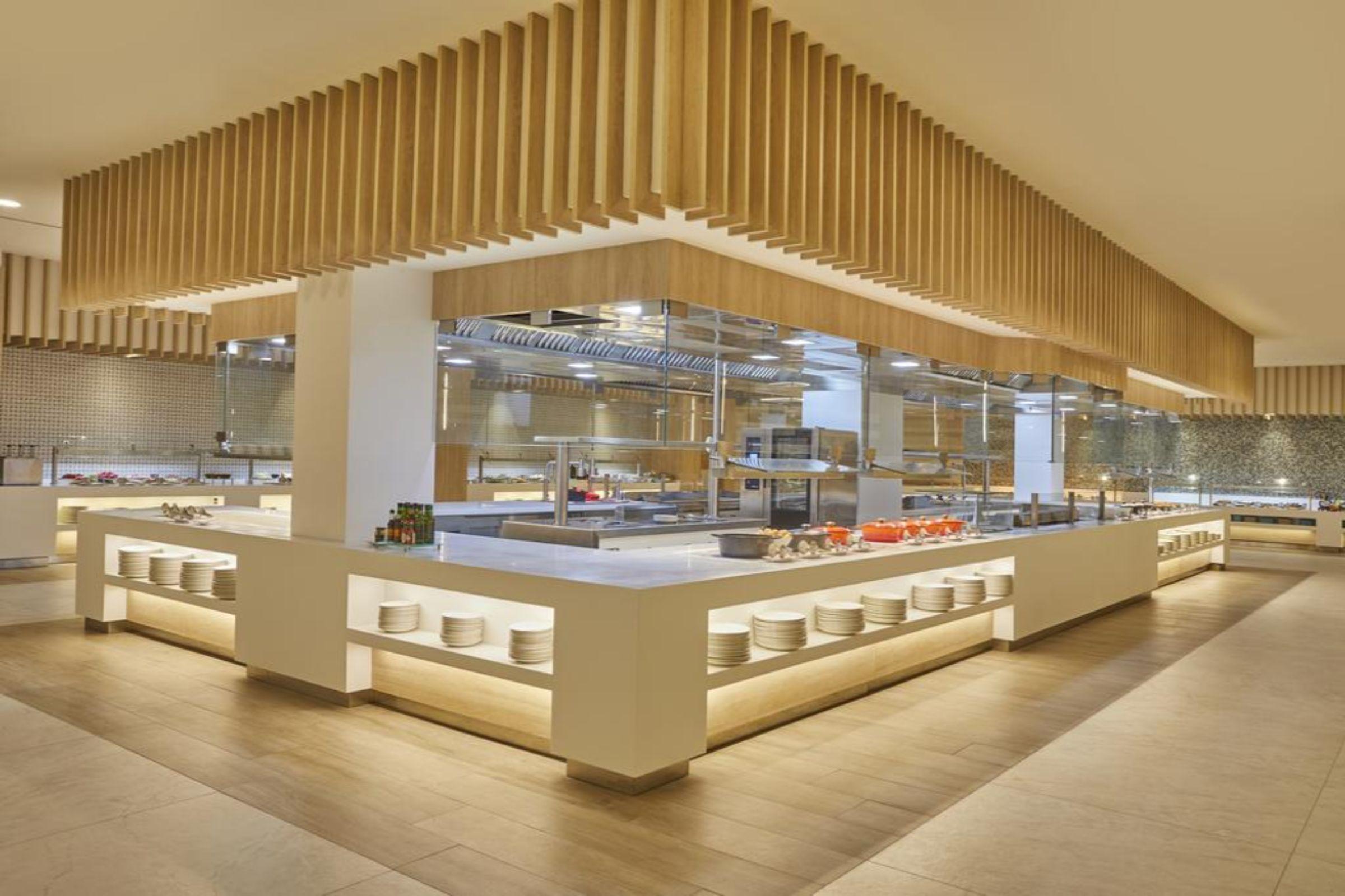 Bahia Principe Fantasia Tenerife ซานมิเกลเดียโบนา ภายนอก รูปภาพ The buffet at the hotel
